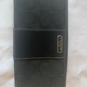 Coach Black Canvas Wallet